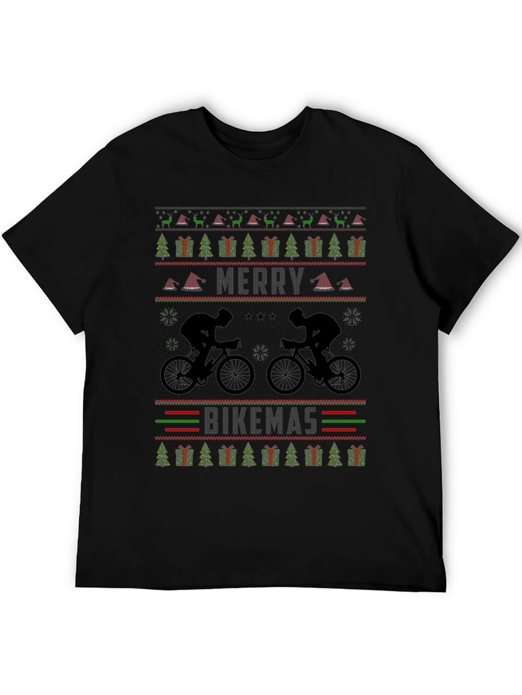 Merry Bikemas Ugly Christmas Sweater T-Shirt