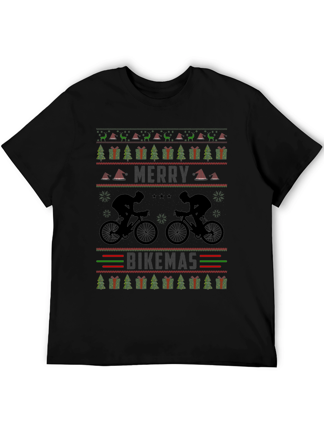 Merry Bikemas Ugly Christmas Sweater T-Shirt