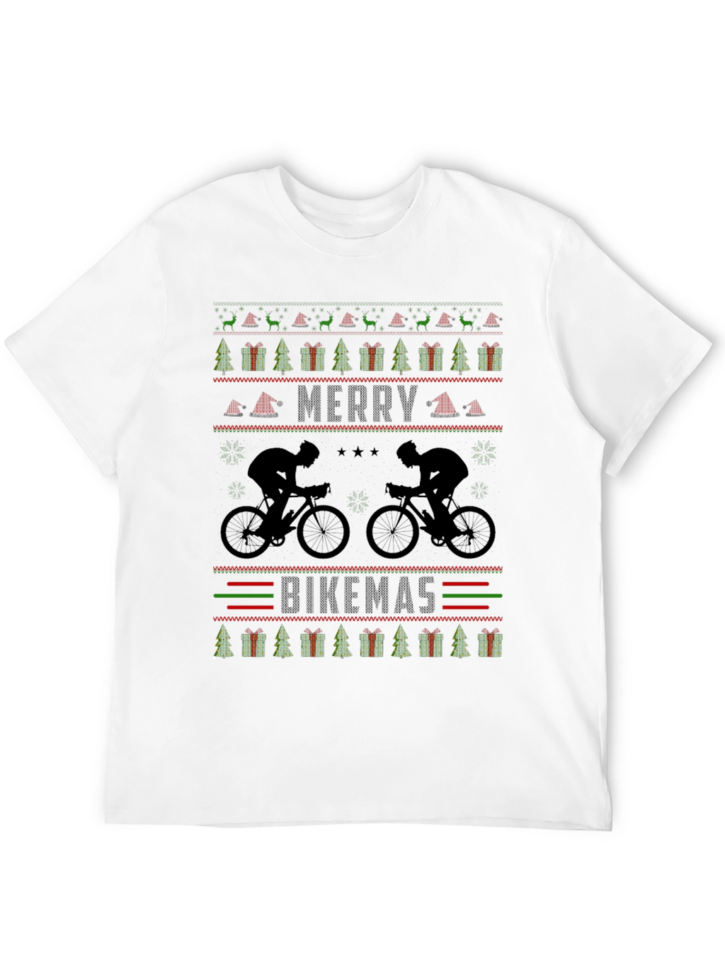 Merry Bikemas Ugly Christmas Sweater T-Shirt