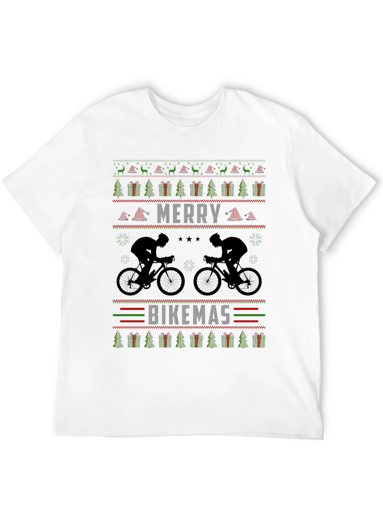 Merry Bikemas Ugly Christmas Sweater T-Shirt