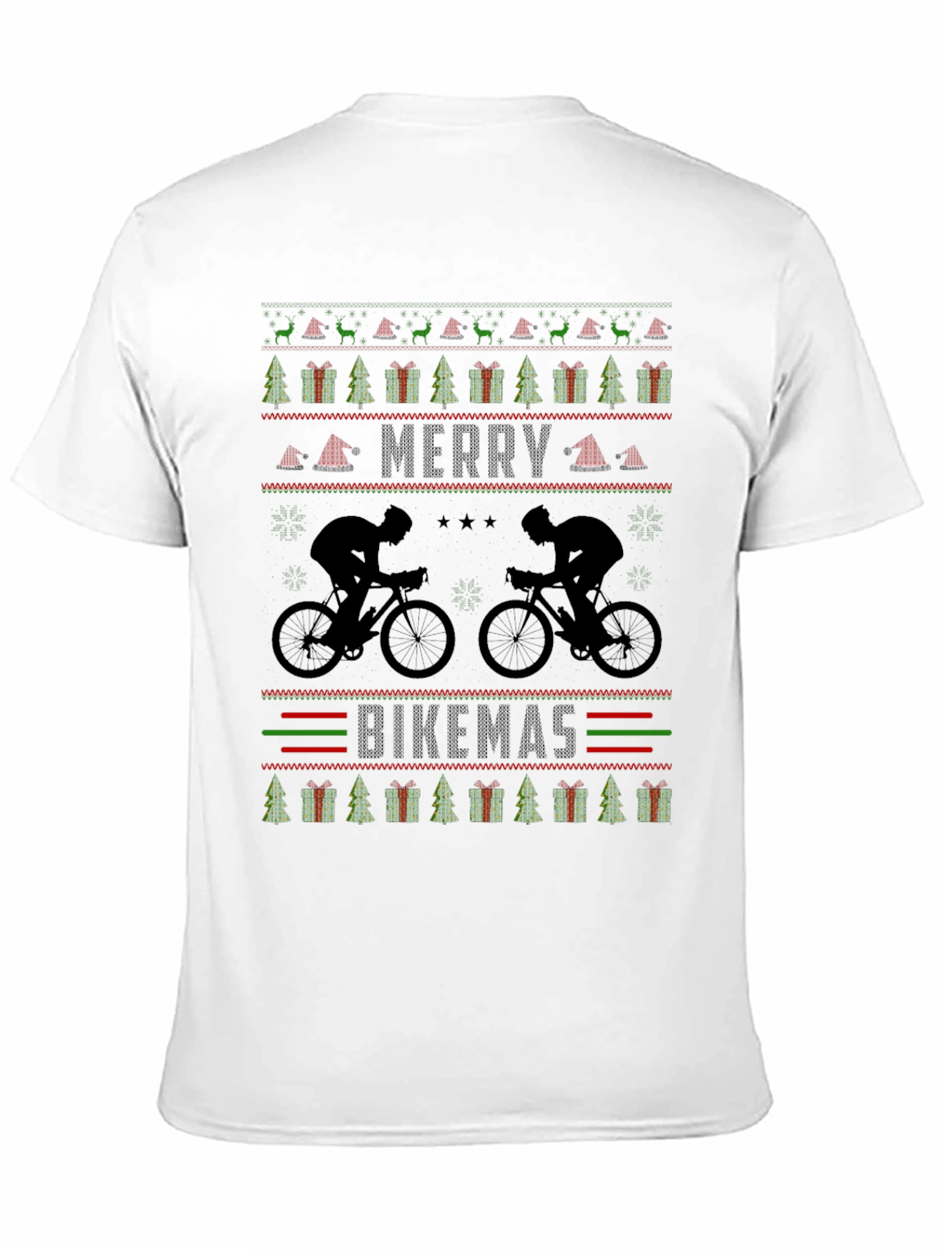 Merry Bikemas Ugly Christmas Sweater T-Shirt