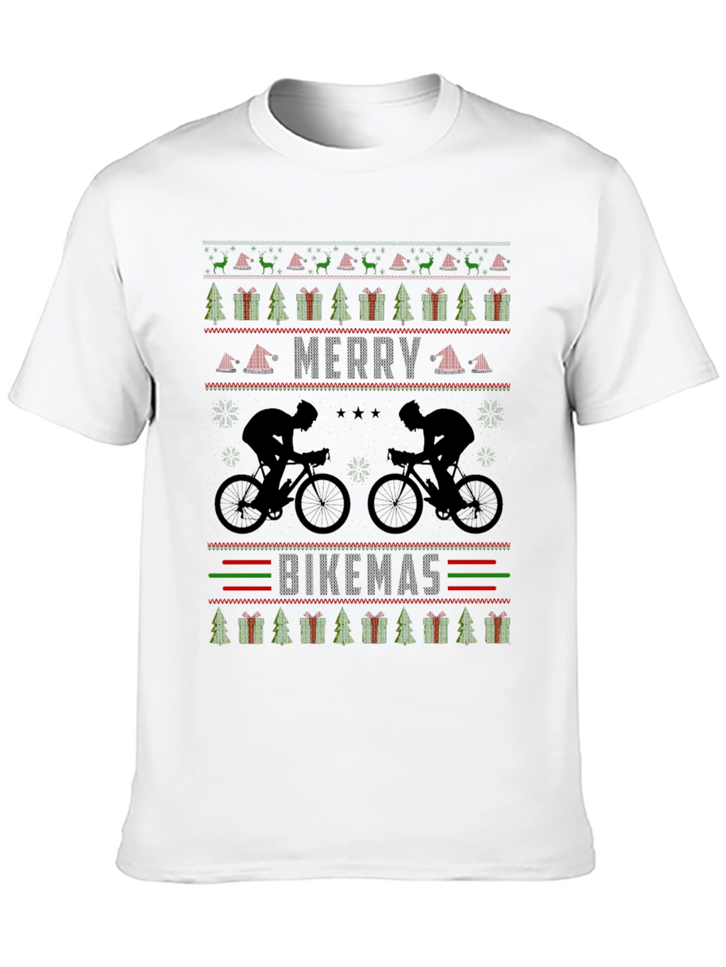 Merry Bikemas Ugly Christmas Sweater T-Shirt