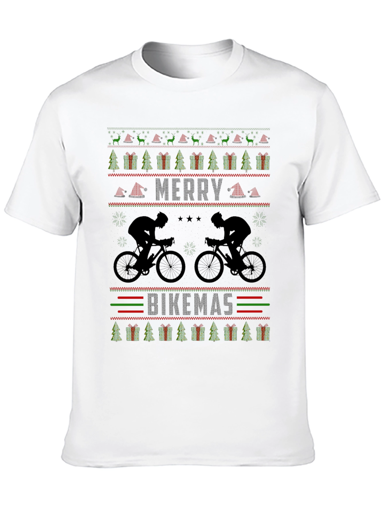 Merry Bikemas Ugly Christmas Sweater T-Shirt