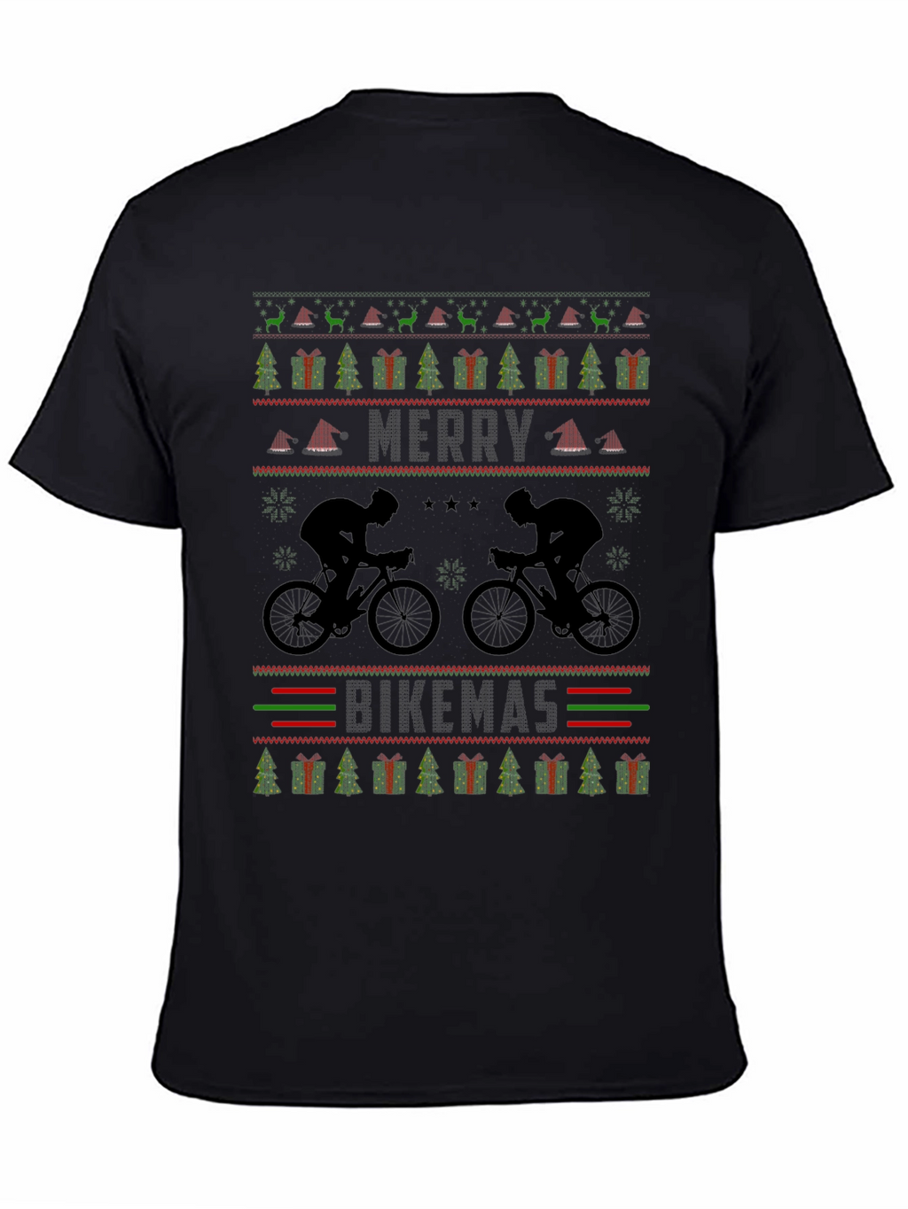 Merry Bikemas Ugly Christmas Sweater T-Shirt