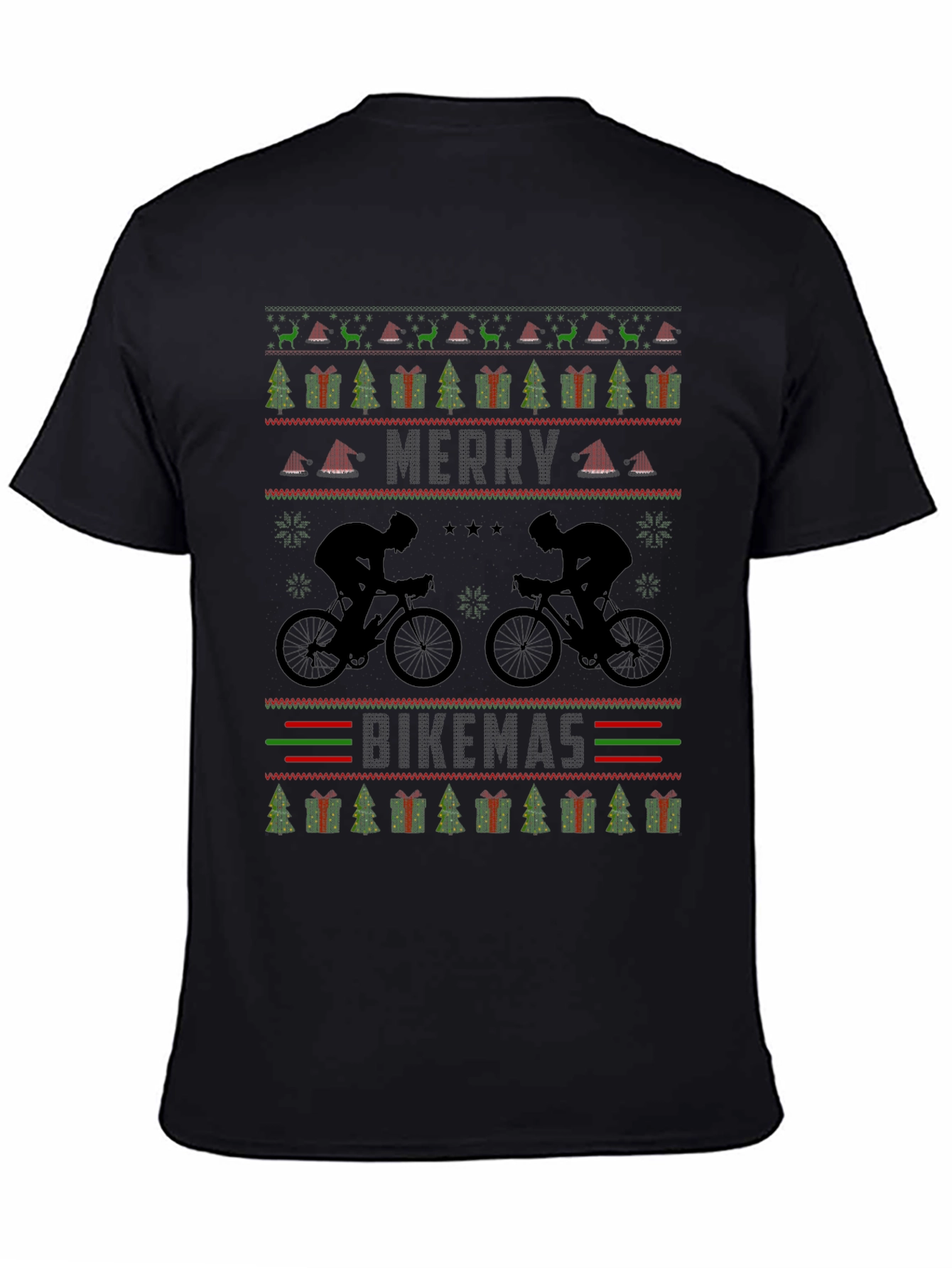 Merry Bikemas Ugly Christmas Sweater T-Shirt