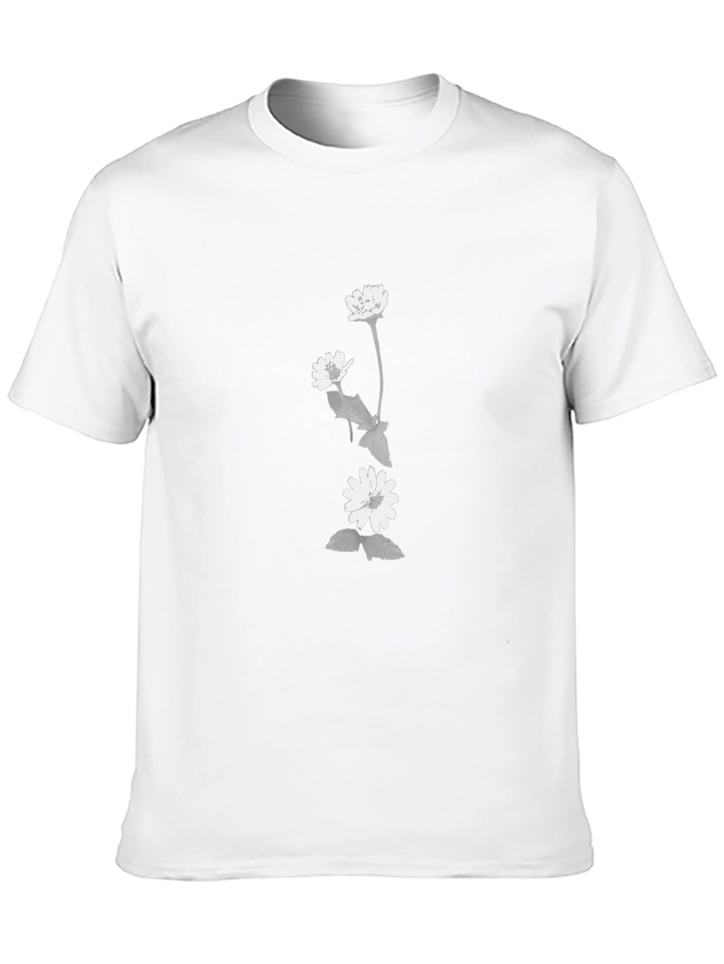 Floral Graphic Tee - Black Casual Comfort
