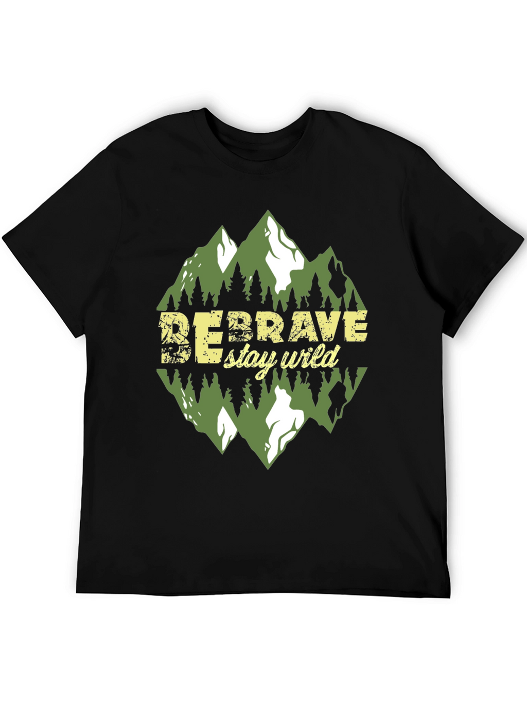 Be Brave Stay Wild Graphic Tee - Adventure Awaits