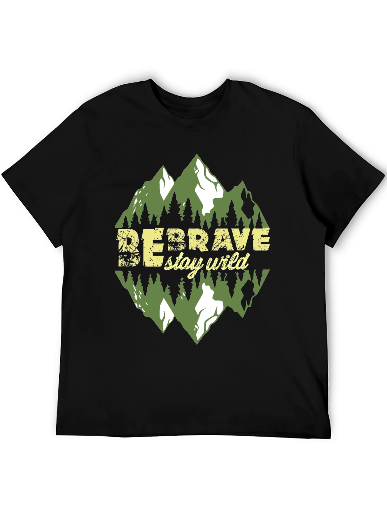 Be Brave Stay Wild Graphic Tee - Adventure Awaits