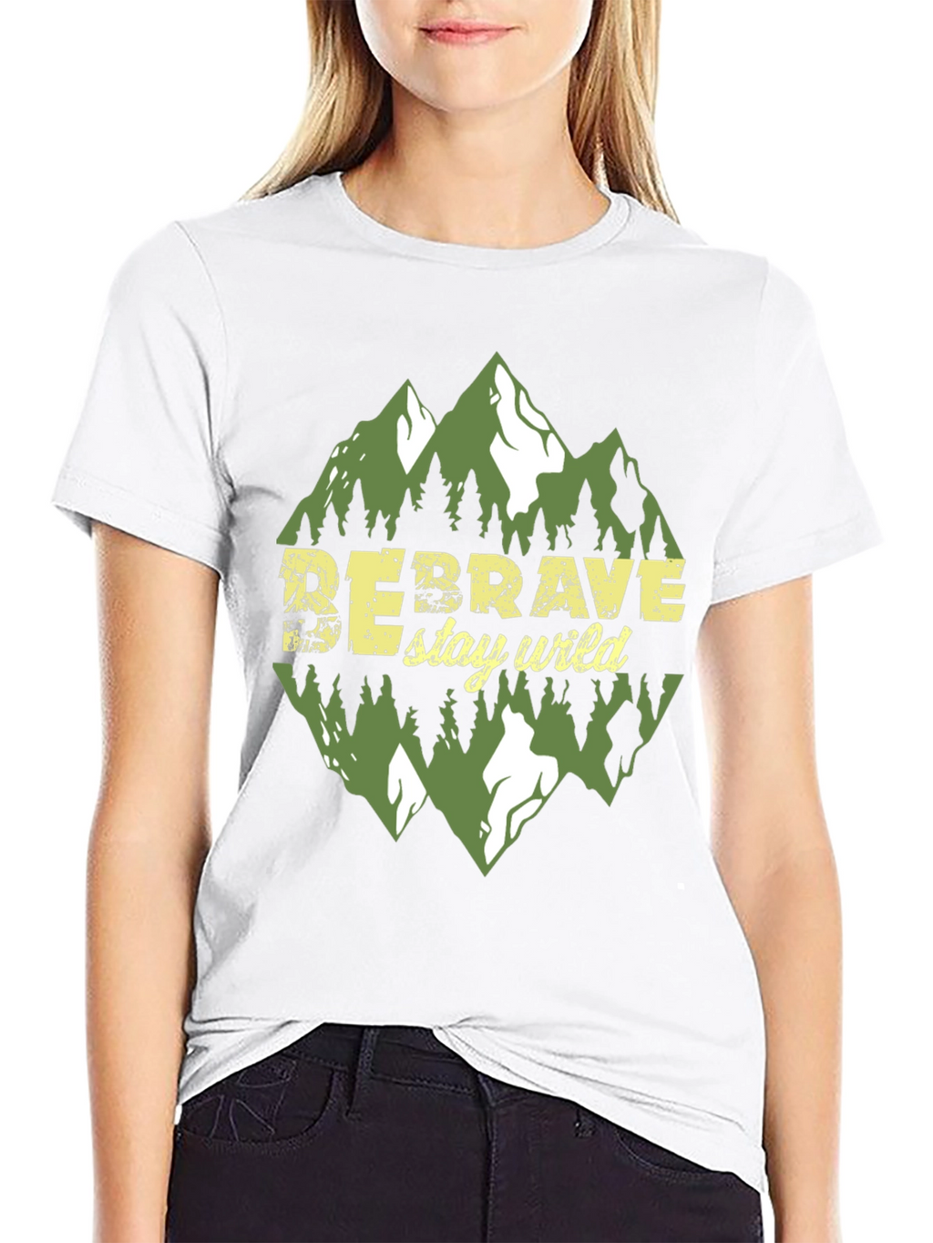 Be Brave Stay Wild Graphic Tee - Adventure Awaits