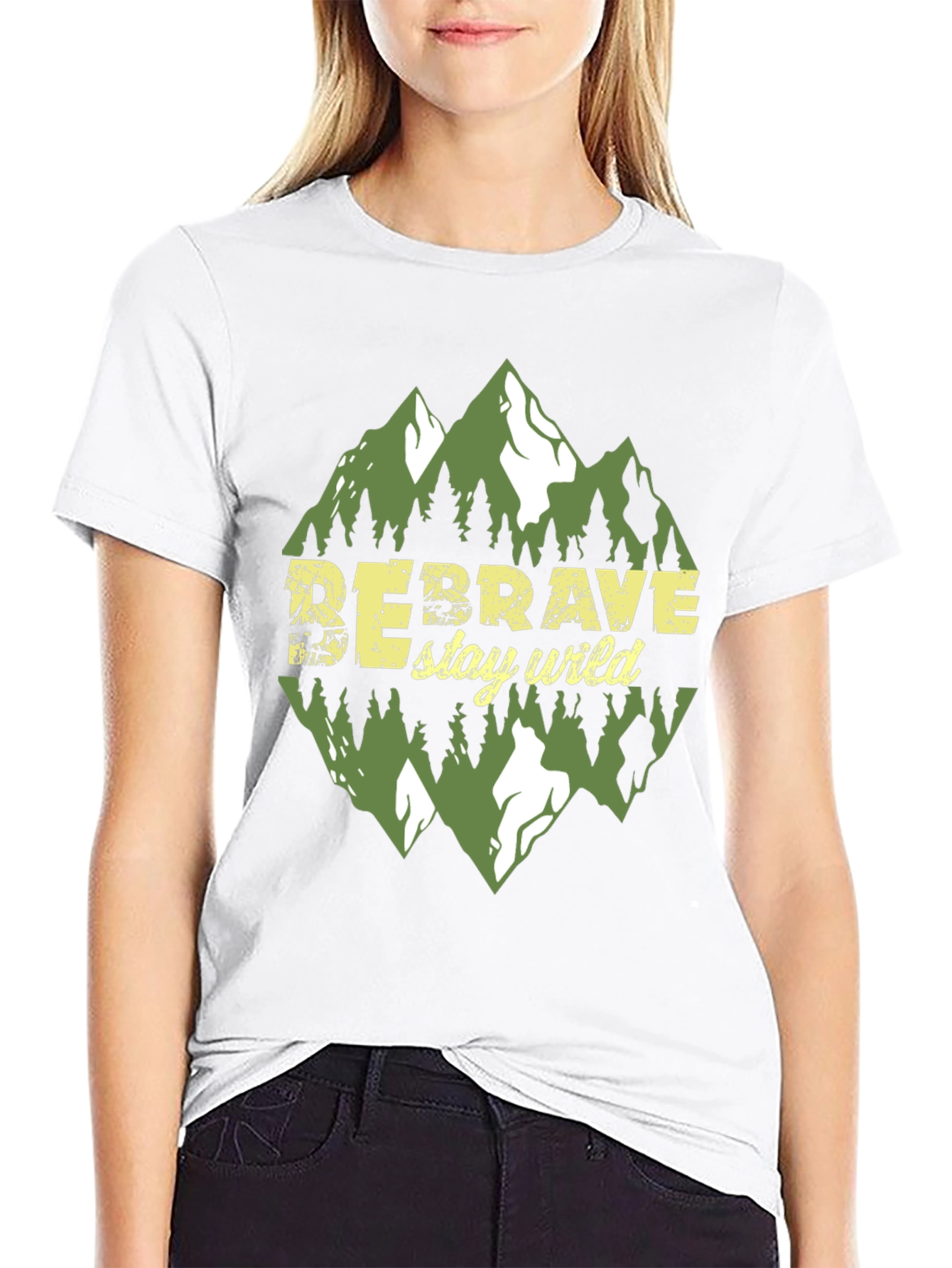 Be Brave Stay Wild Graphic Tee - Adventure Awaits