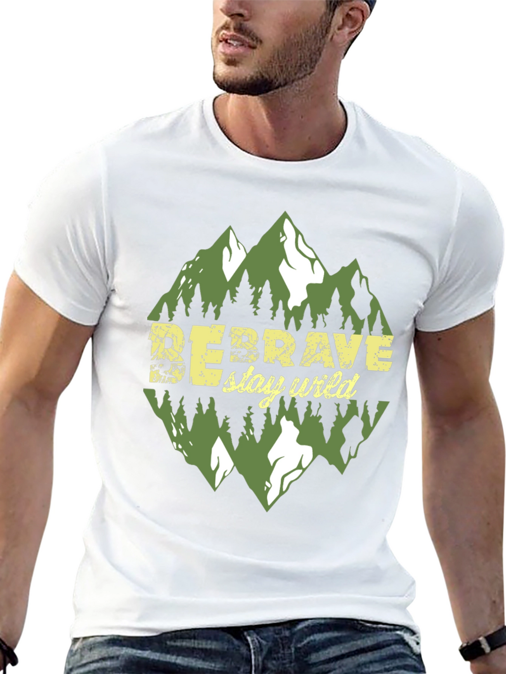 Be Brave Stay Wild Graphic Tee - Adventure Awaits