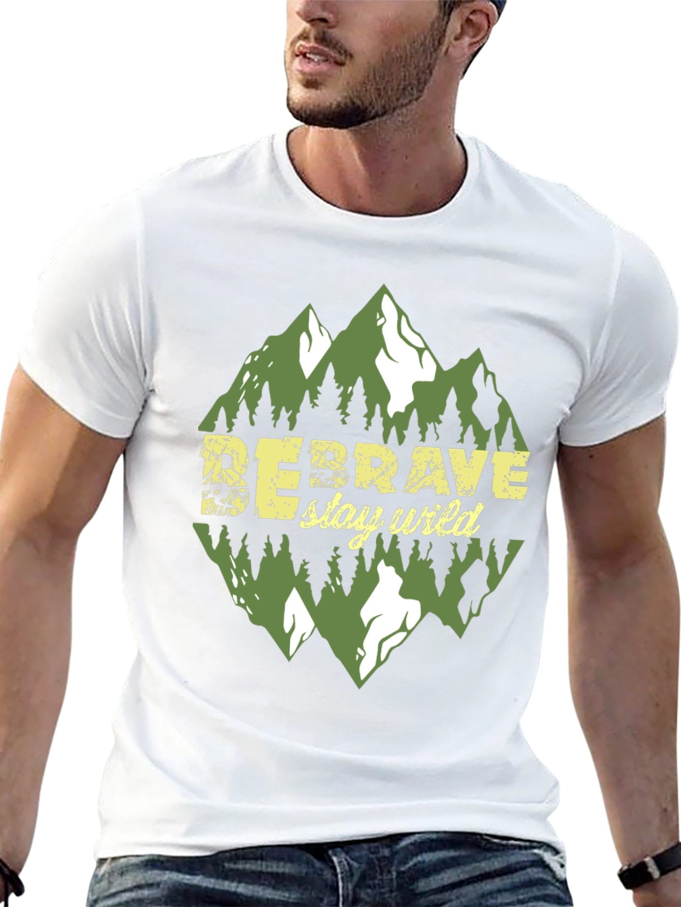 Be Brave Stay Wild Graphic Tee - Adventure Awaits