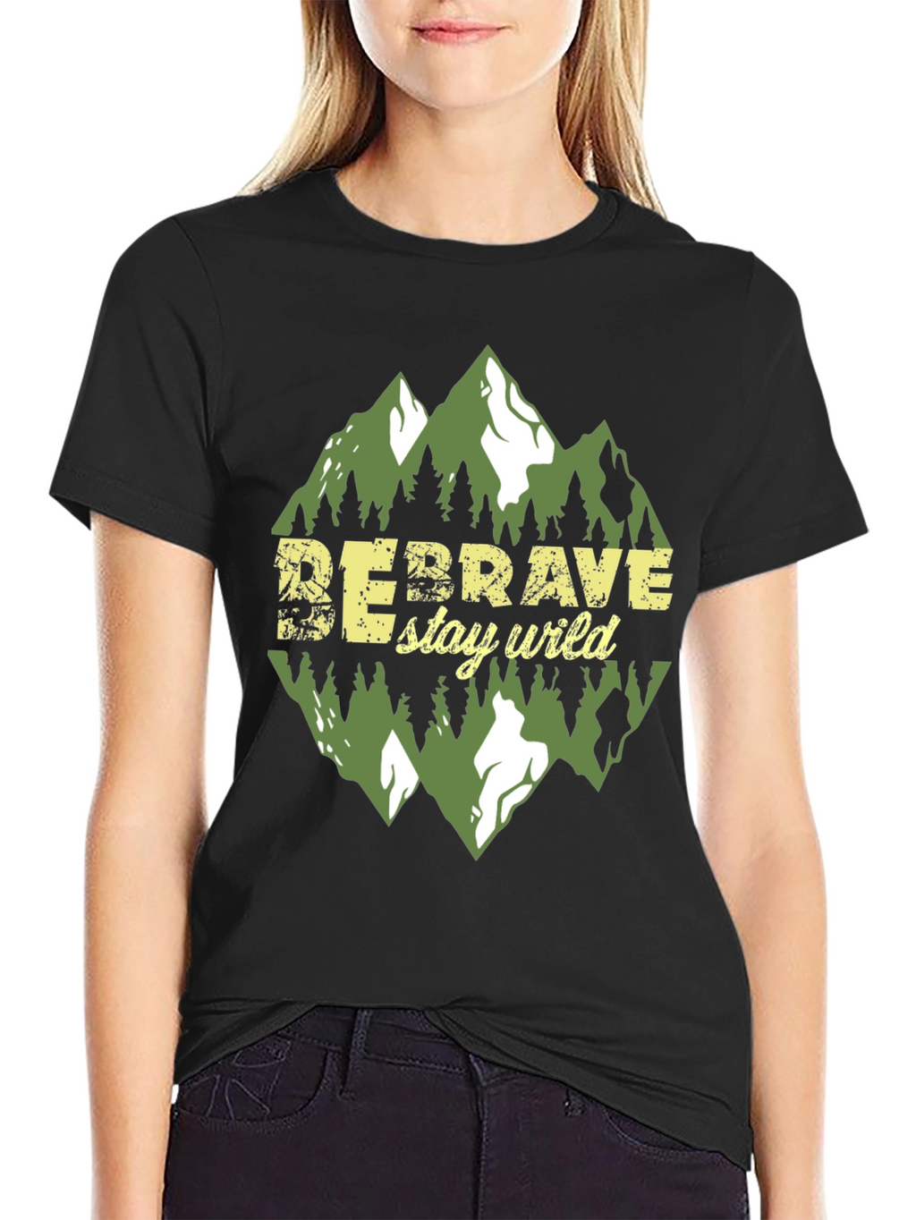 Be Brave Stay Wild Graphic Tee - Adventure Awaits