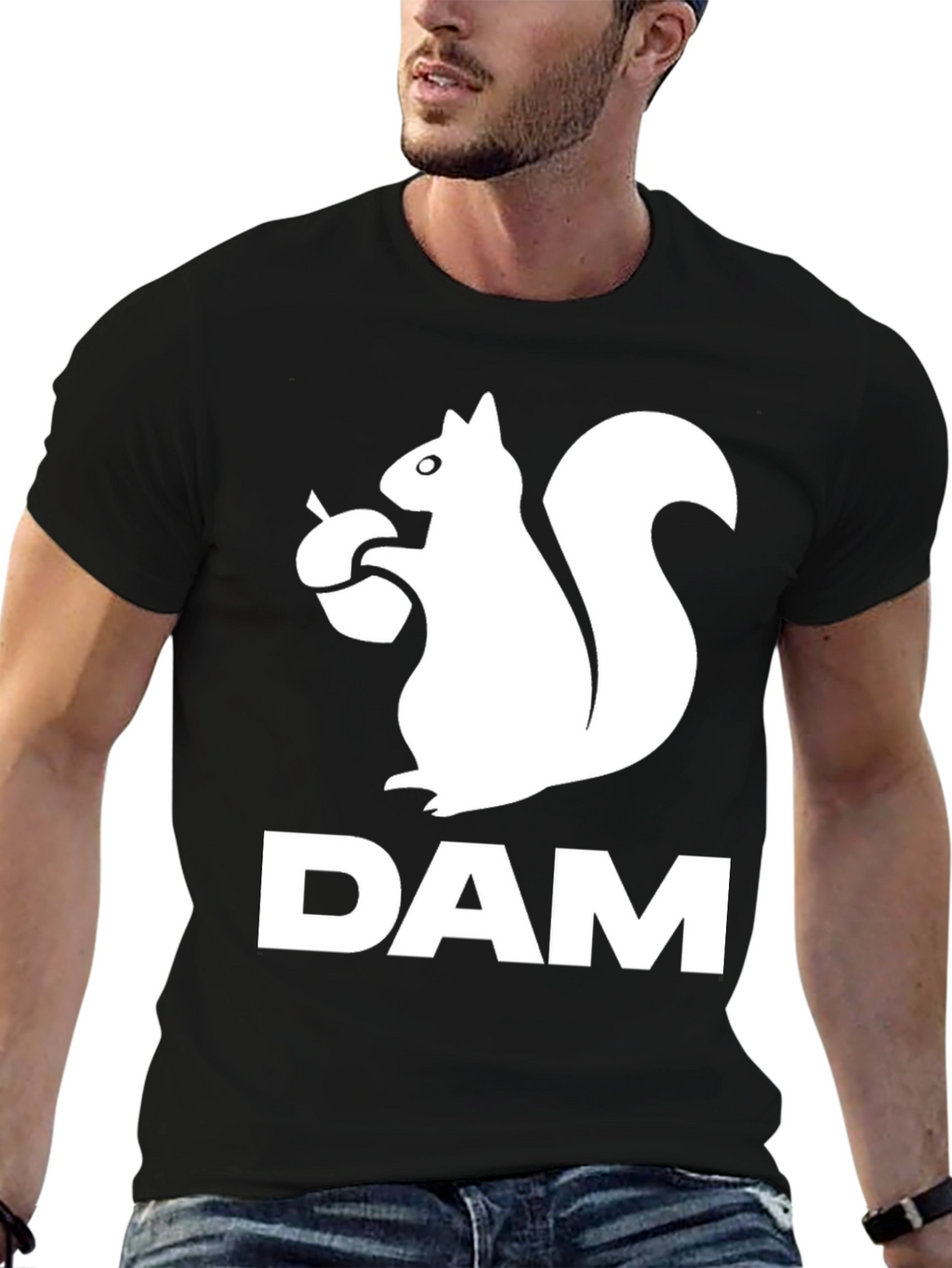 Squirrel DAM T-Shirt - Funny Animal Graphic Tee