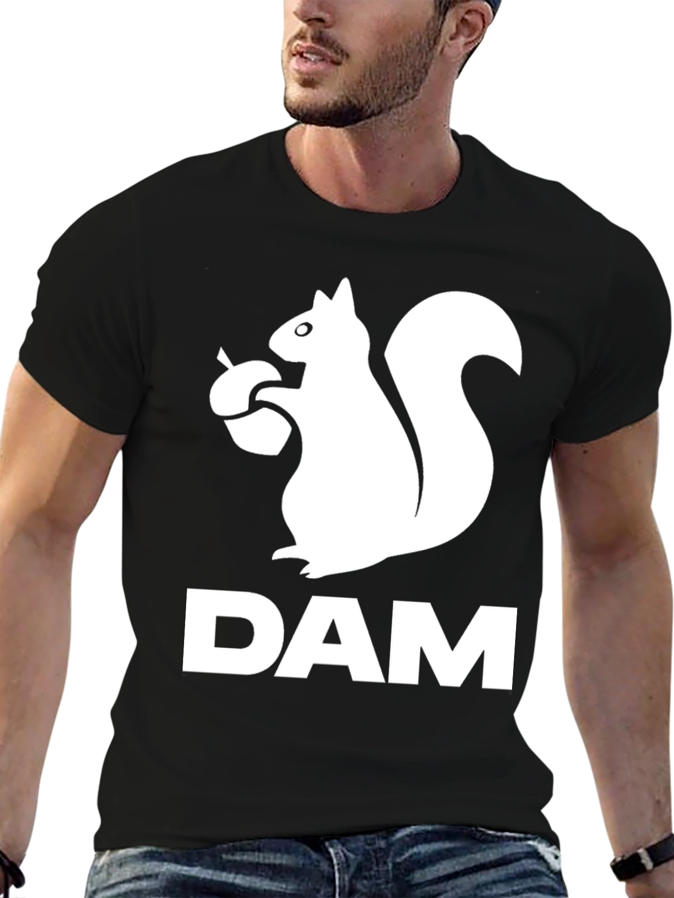 Squirrel DAM T-Shirt - Funny Animal Graphic Tee