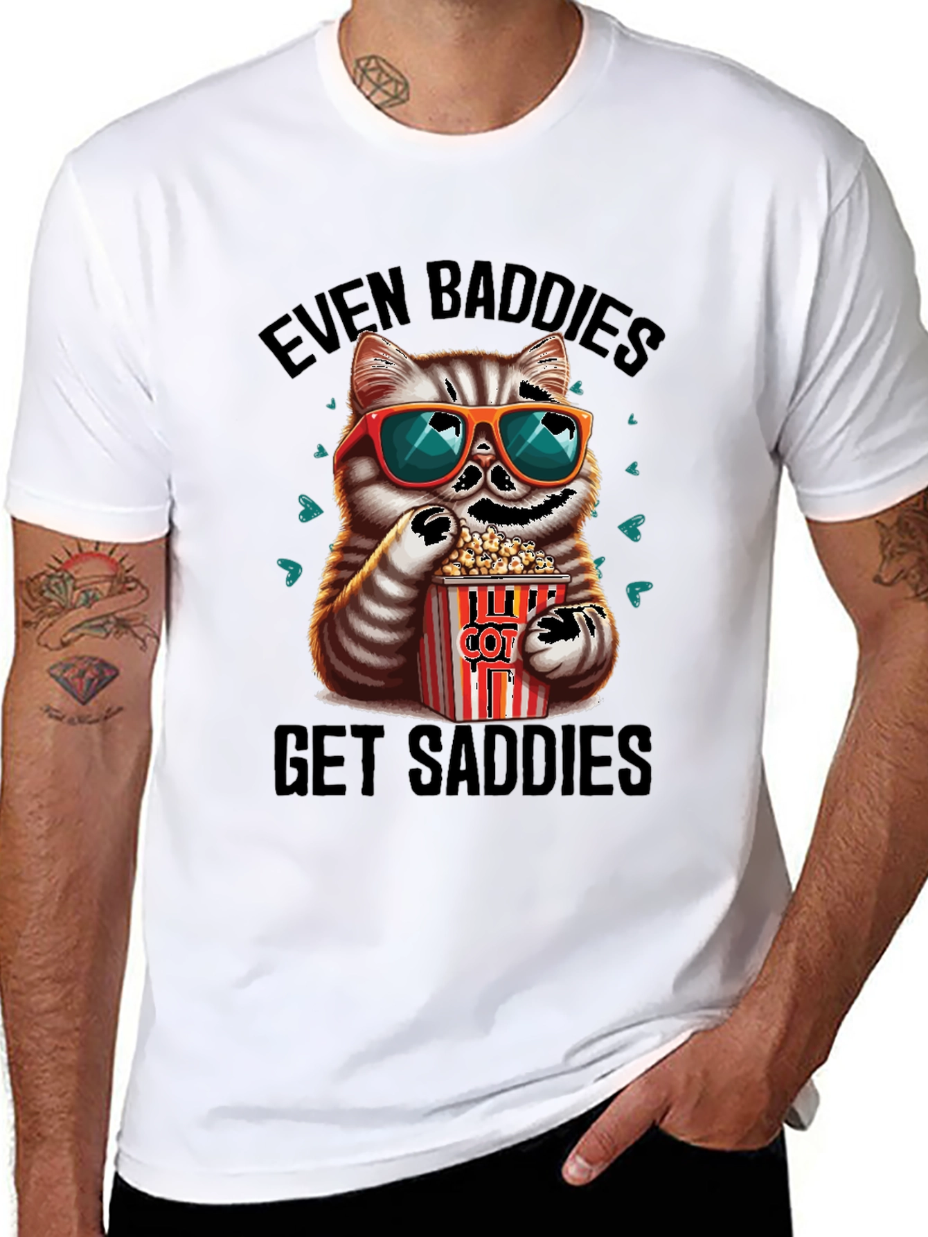 Even Baddies Get Saddies Graphic Tee