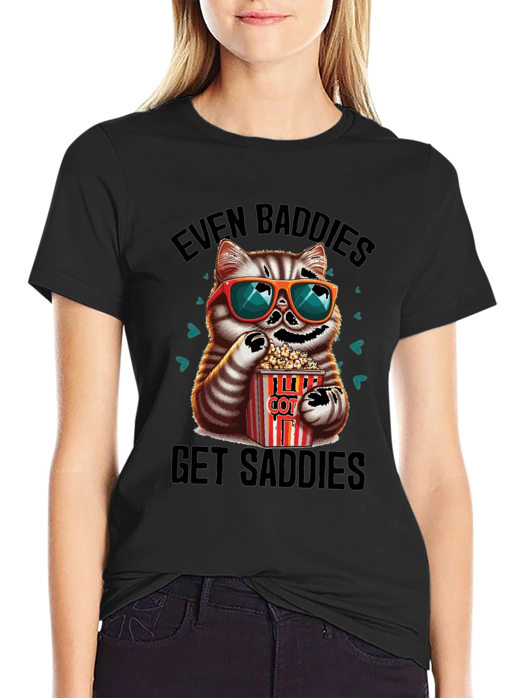 Even Baddies Get Saddies Graphic Tee