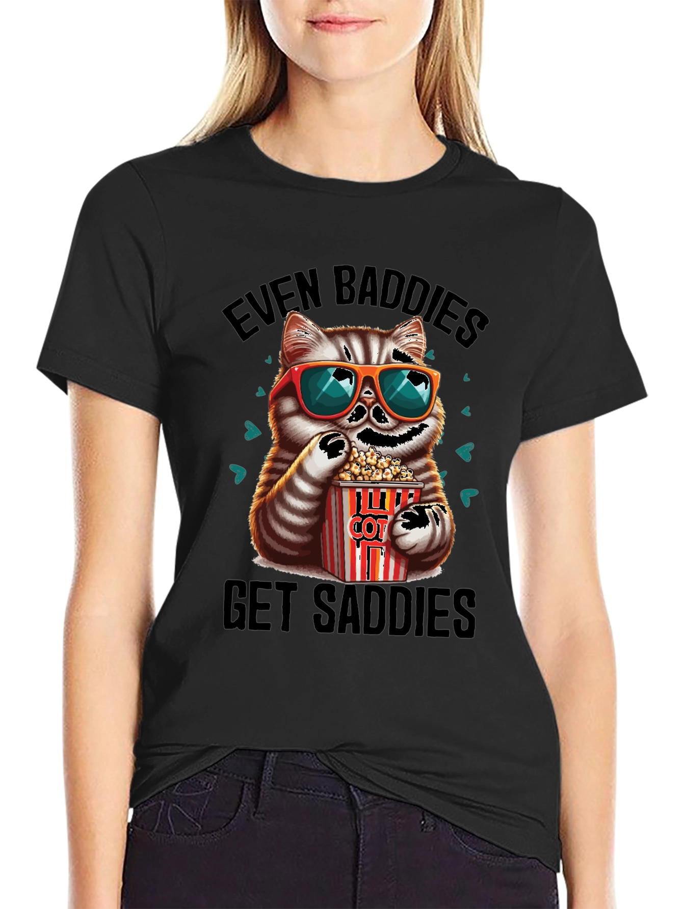 Even Baddies Get Saddies Graphic Tee