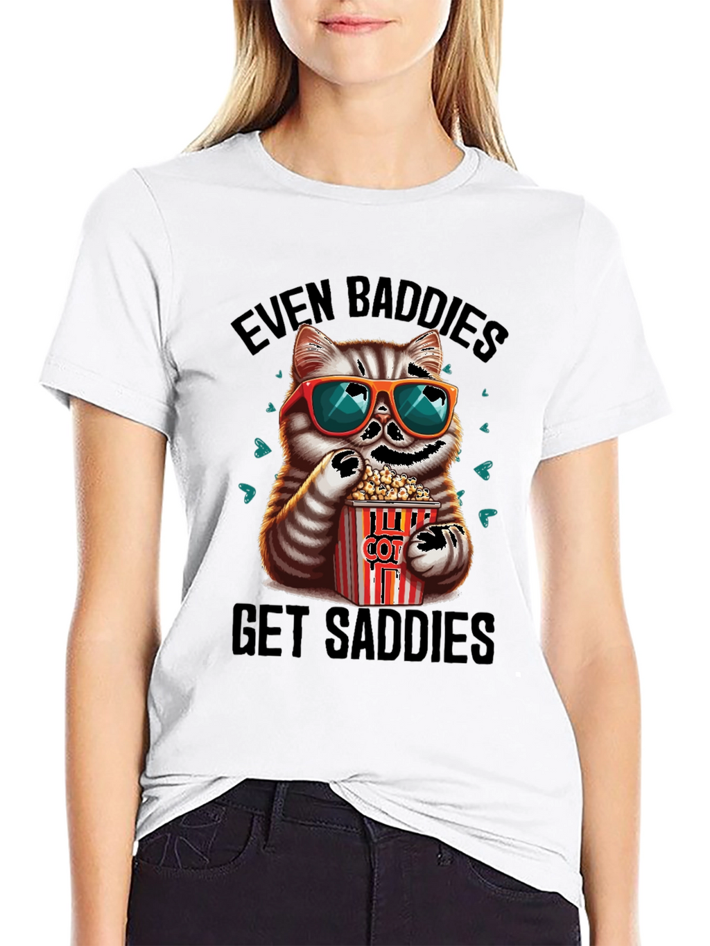 Even Baddies Get Saddies Graphic Tee
