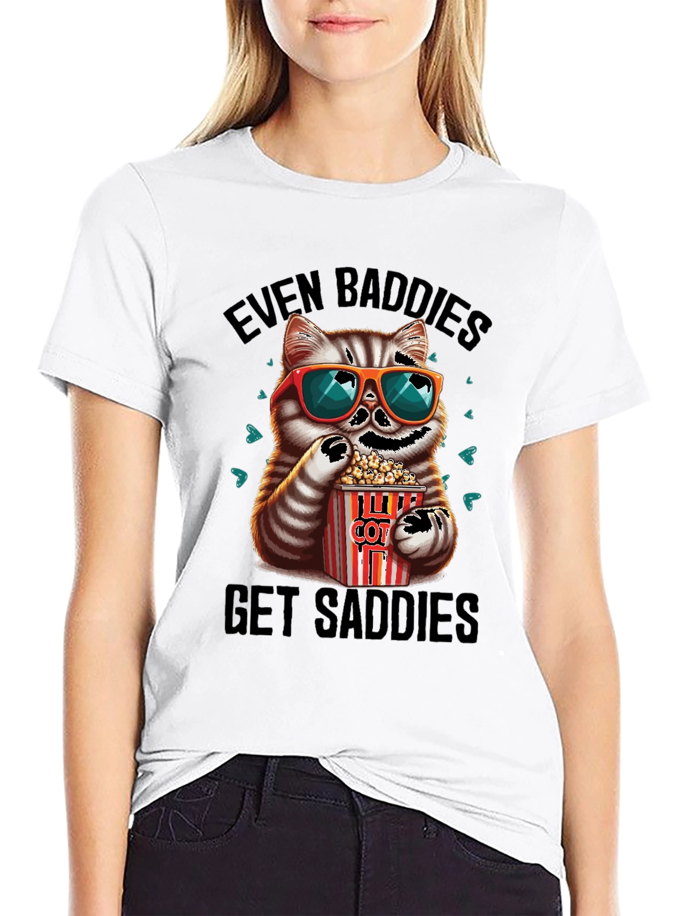 Even Baddies Get Saddies Graphic Tee