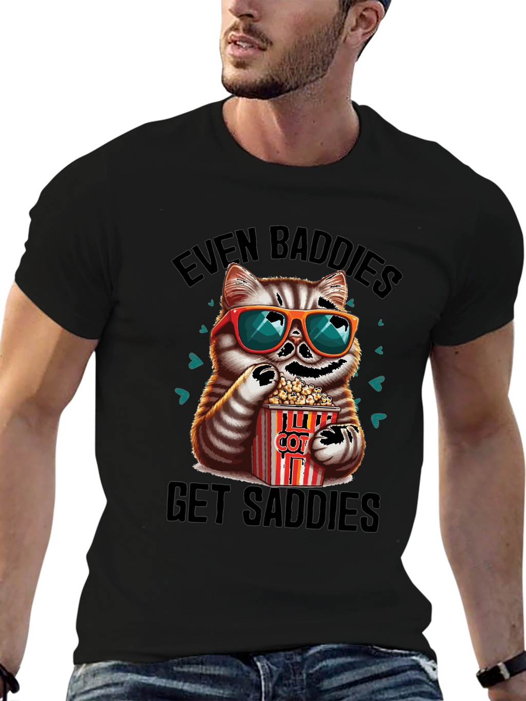Even Baddies Get Saddies Graphic Tee