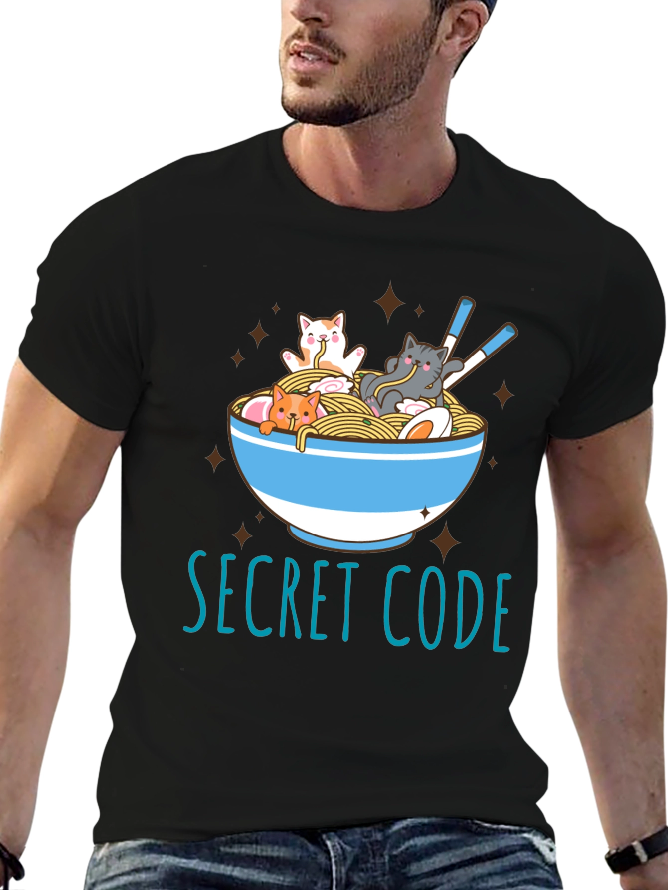 Secret Code Ramen Cats T-Shirt
