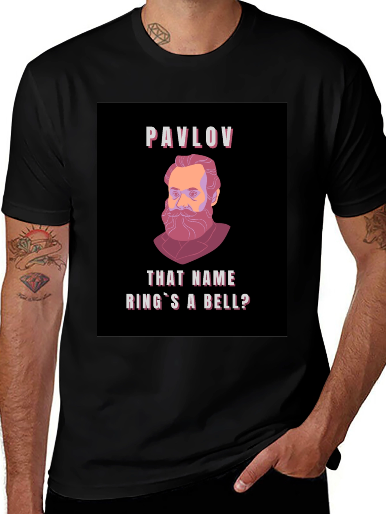 Pavlovs Dog T-Shirt - That Name Rings a Bell? Funny Psychology Tee