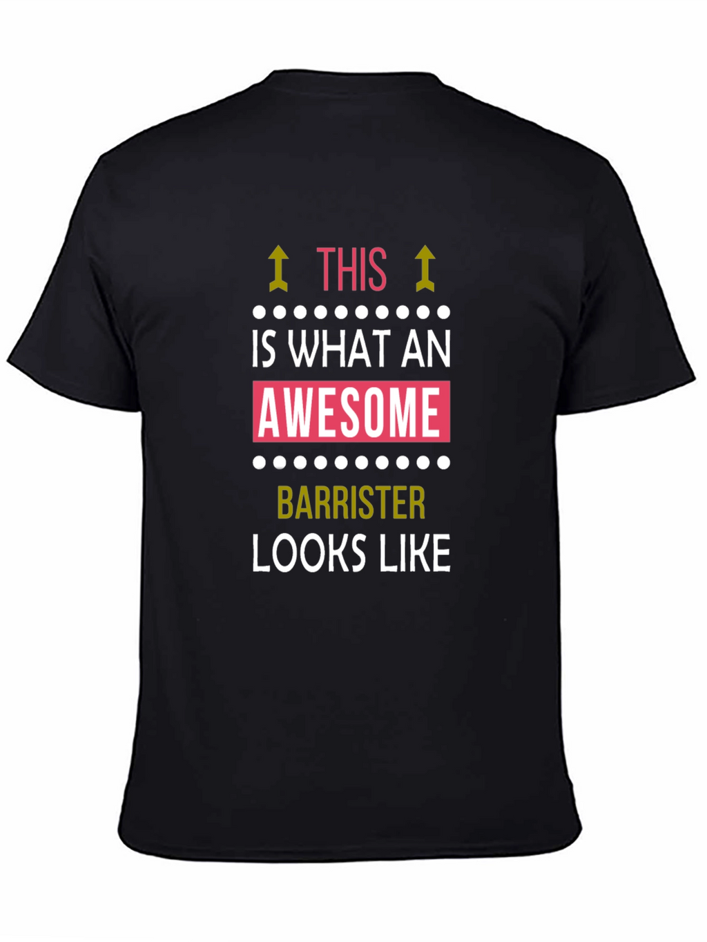Awesome Barrister T-Shirt - Black Cotton Tee