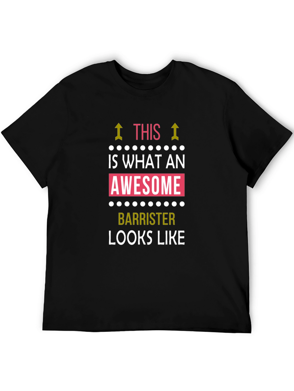 Awesome Barrister T-Shirt - Black Cotton Tee