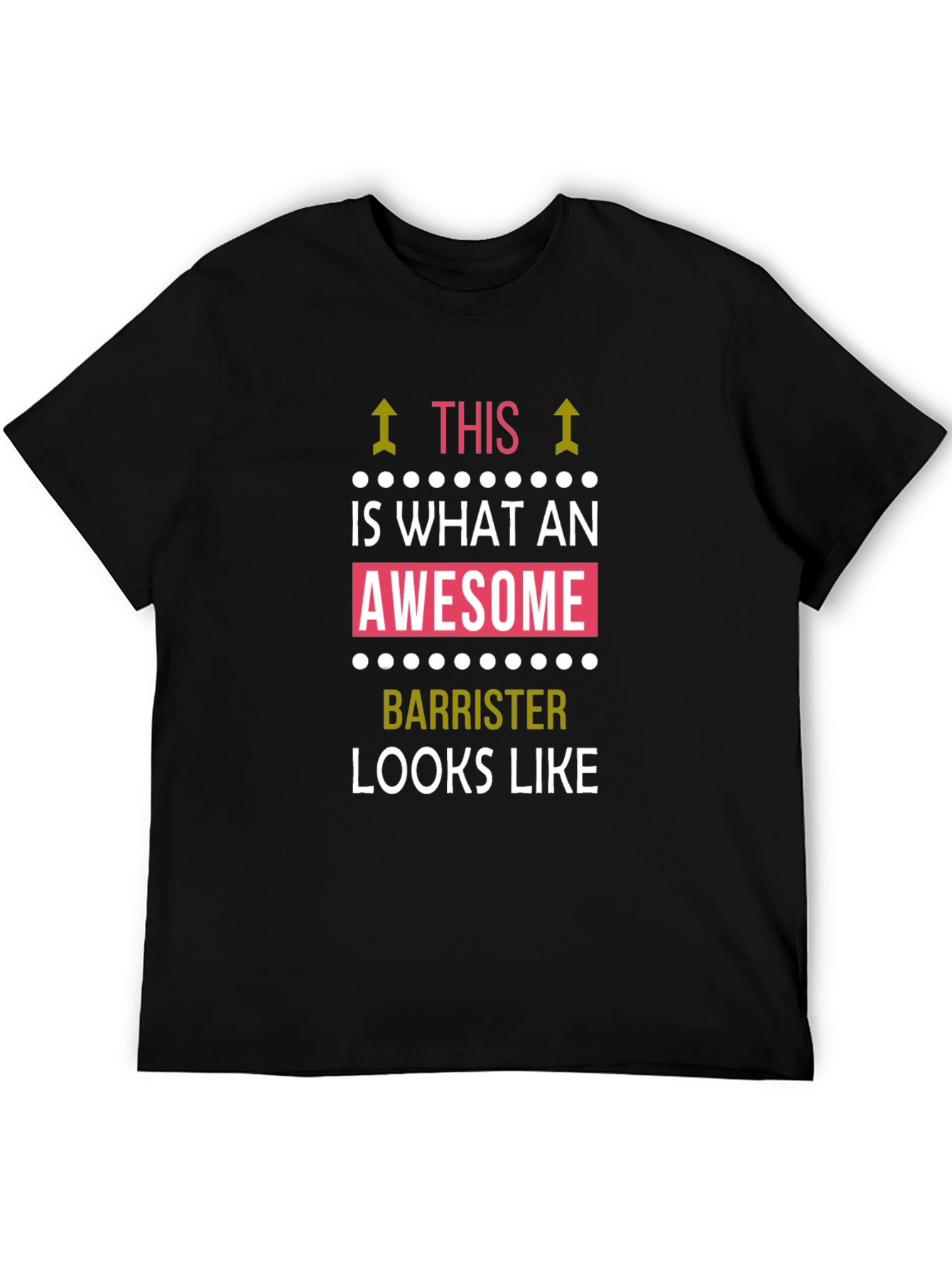 Awesome Barrister T-Shirt - Black Cotton Tee