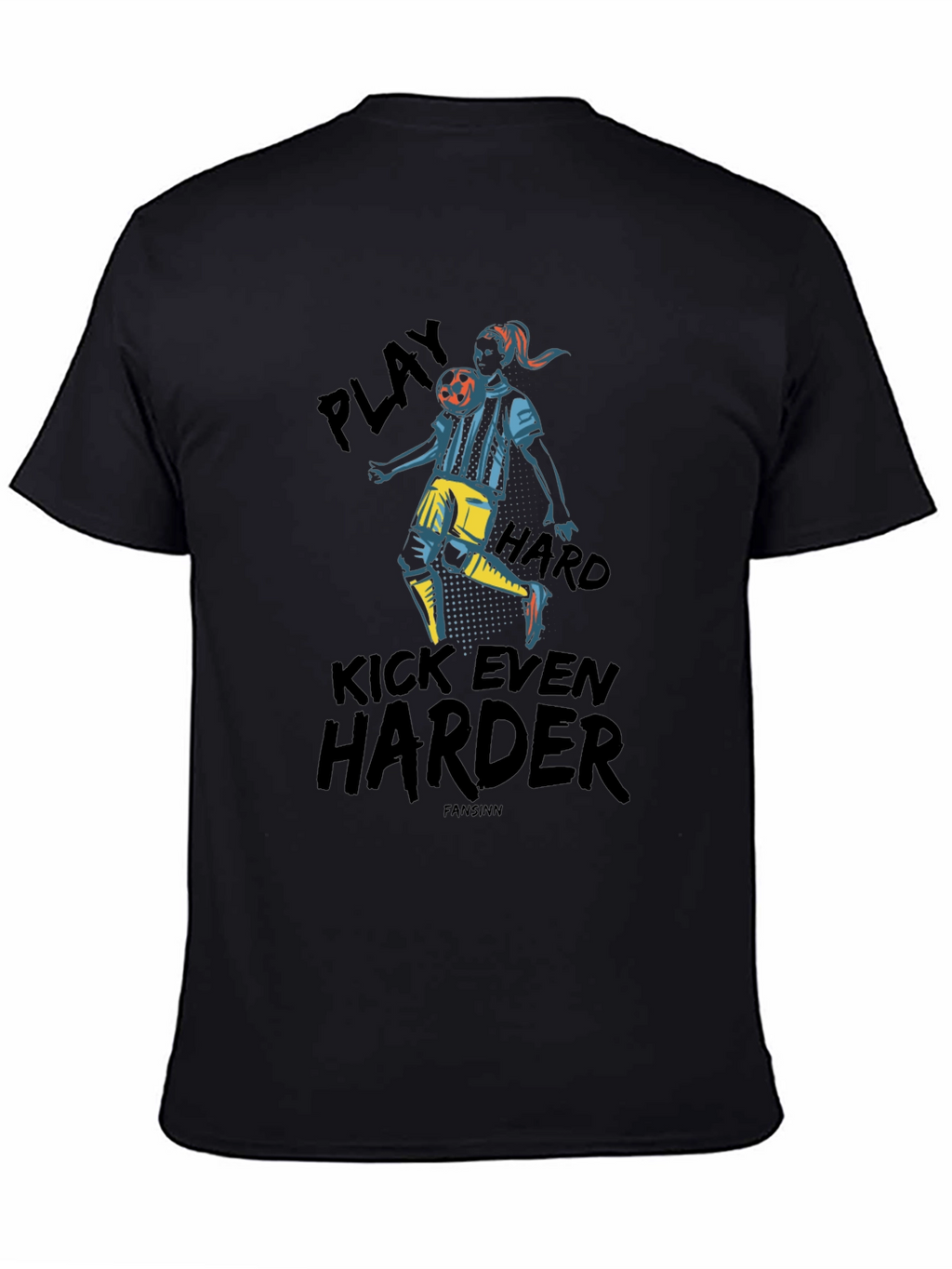 Play Hard Soccer Graphic Tee - Black