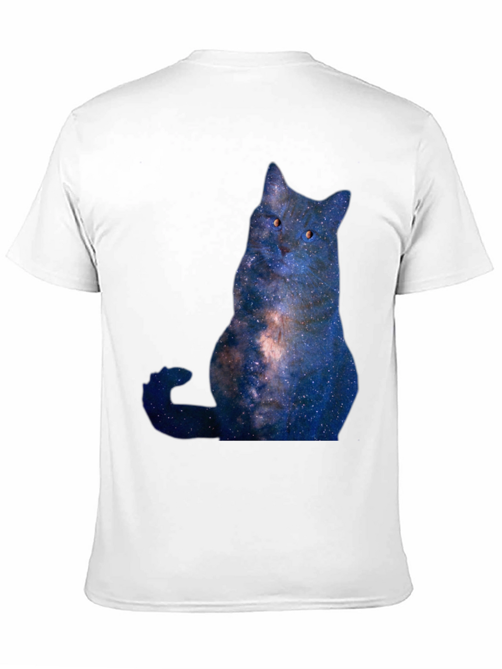 Cosmic Cat Graphic T-Shirt - Mens Black Tee