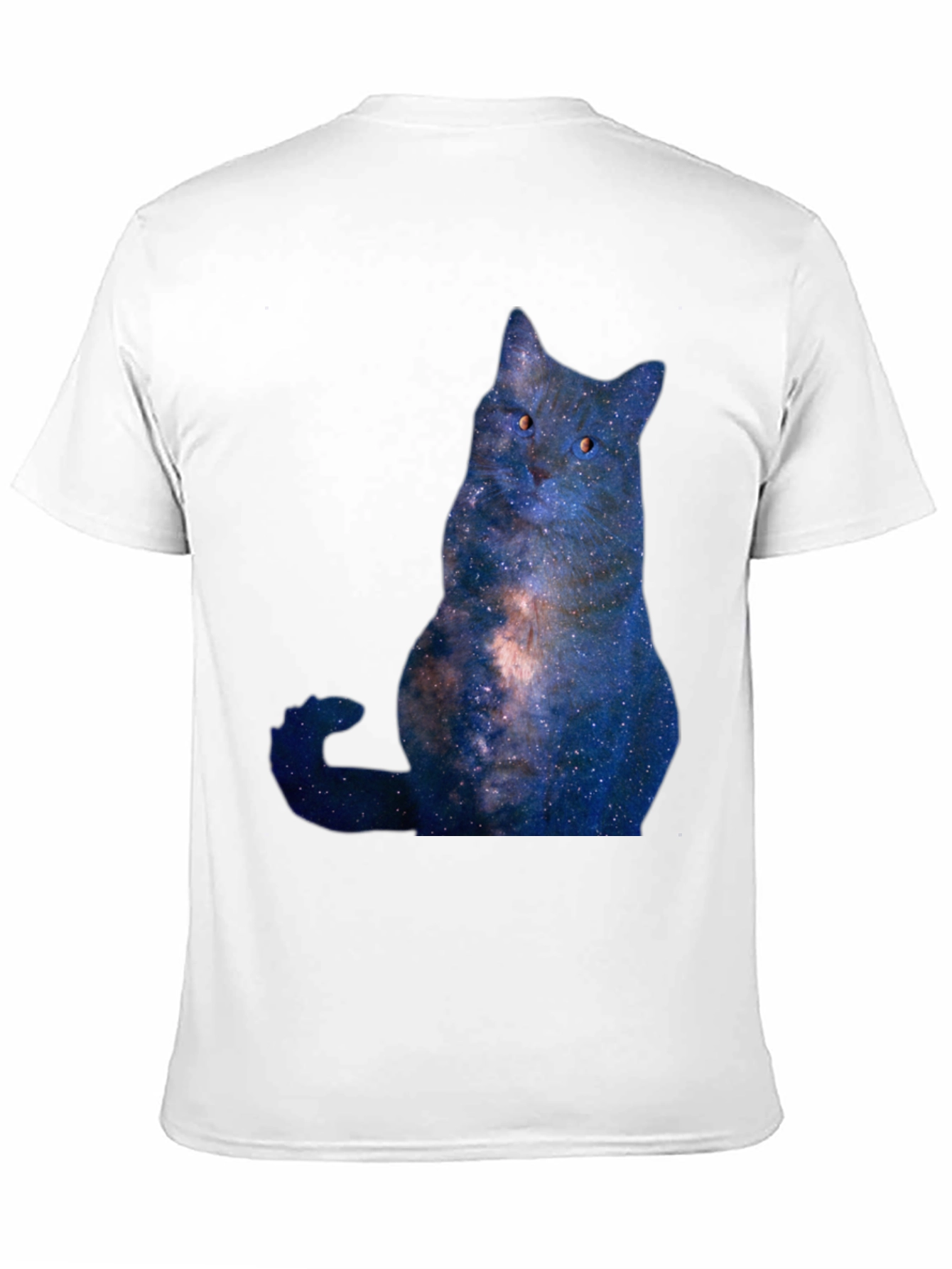 Cosmic Cat Graphic T-Shirt - Mens Black Tee