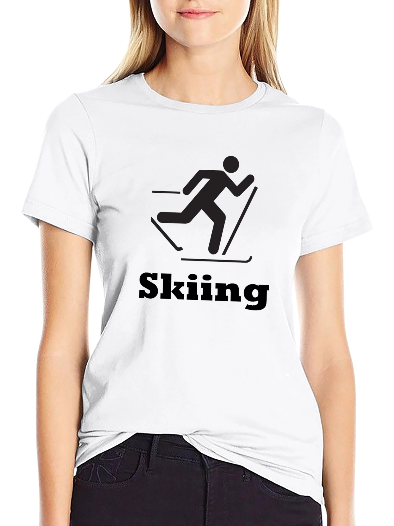 Skiing Graphic T-Shirt - Stylish Activewear