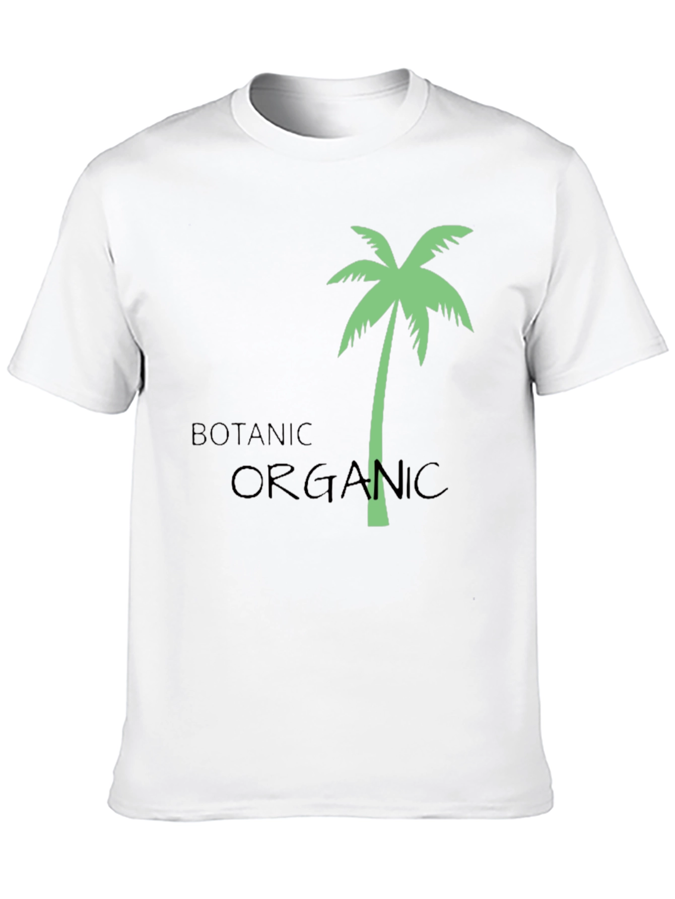 Botanic Organic Palm Tree Graphic T-Shirt