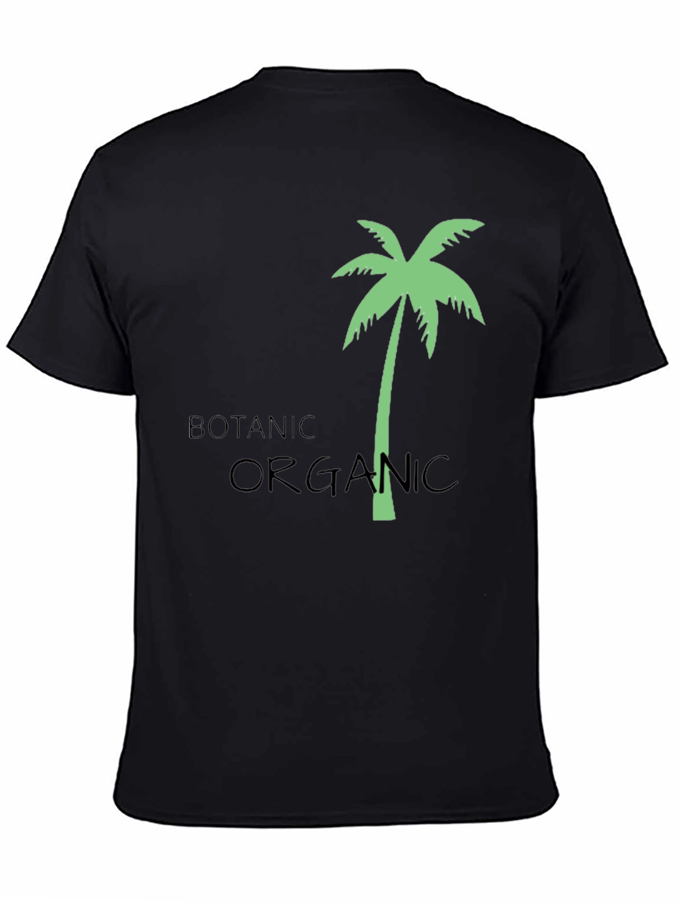 Botanic Organic Palm Tree Graphic T-Shirt