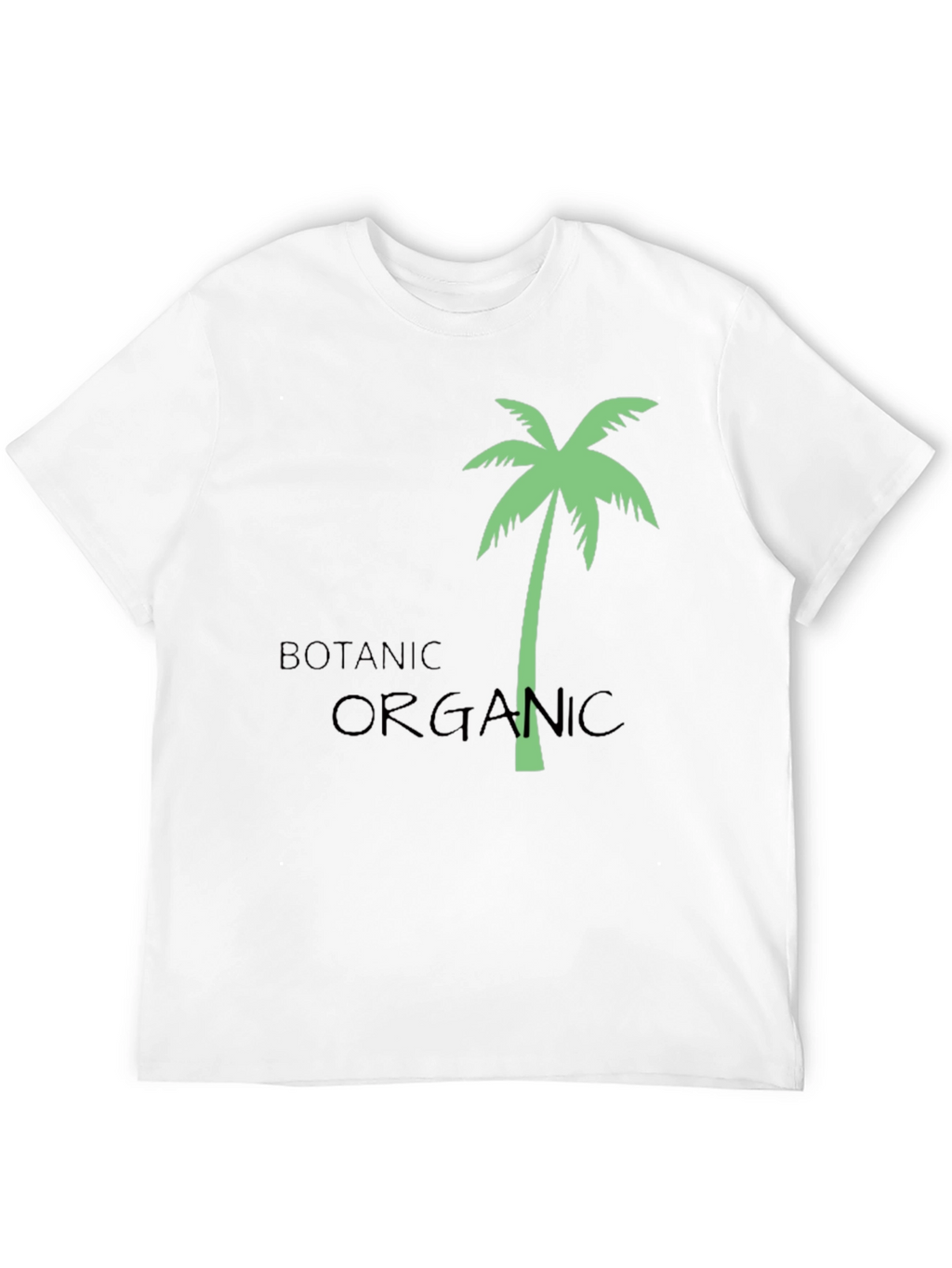 Botanic Organic Palm Tree Graphic T-Shirt