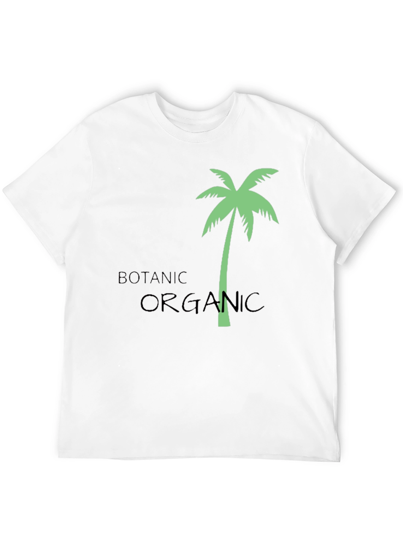 Botanic Organic Palm Tree Graphic T-Shirt