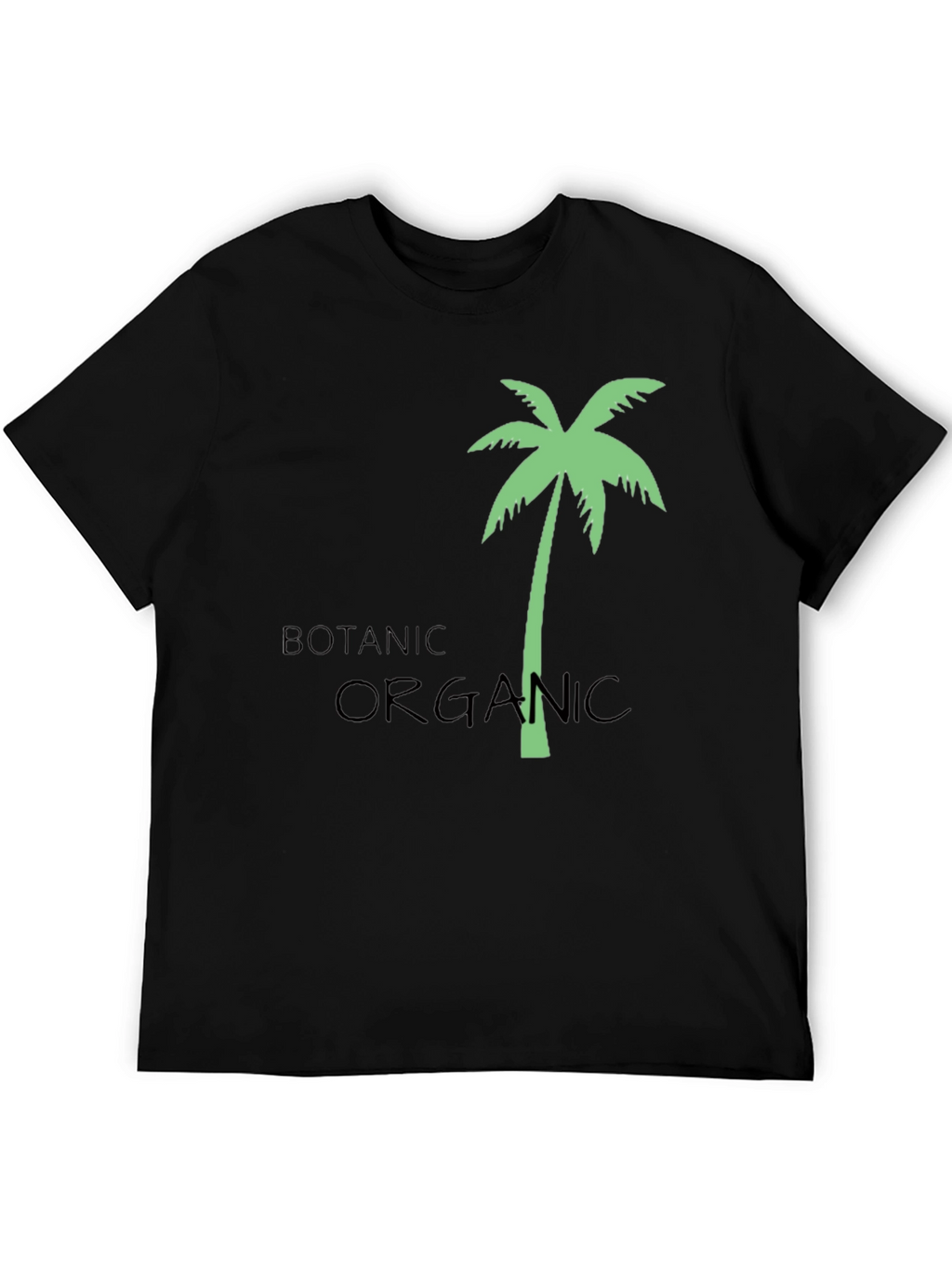 Botanic Organic Palm Tree Graphic T-Shirt