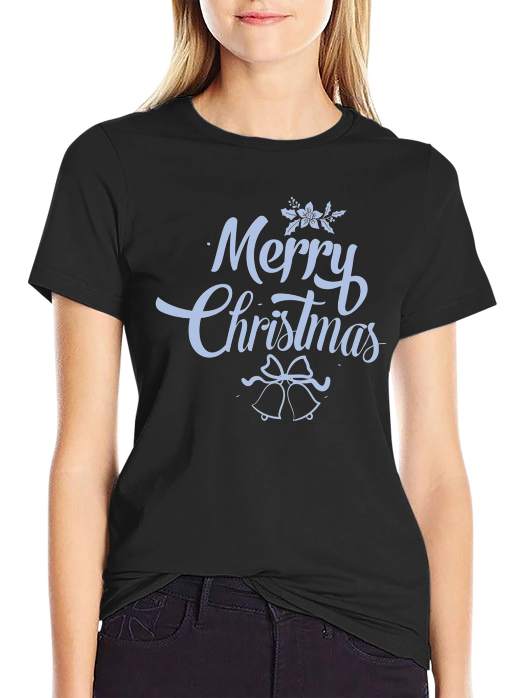 Merry Christmas Graphic Print T-Shirt