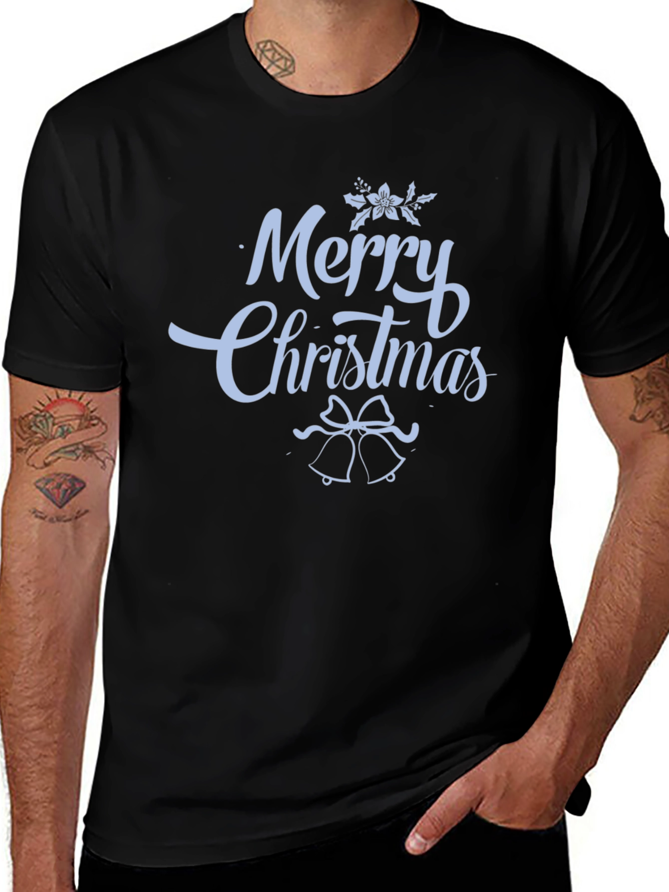 Merry Christmas Graphic Print T-Shirt