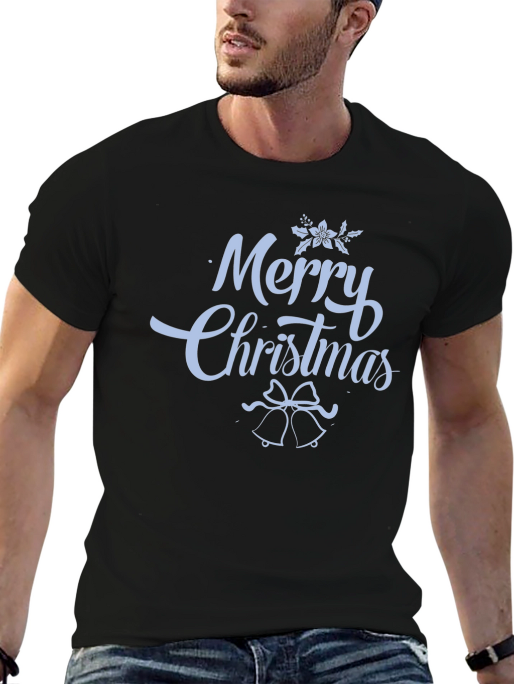 Merry Christmas Graphic Print T-Shirt