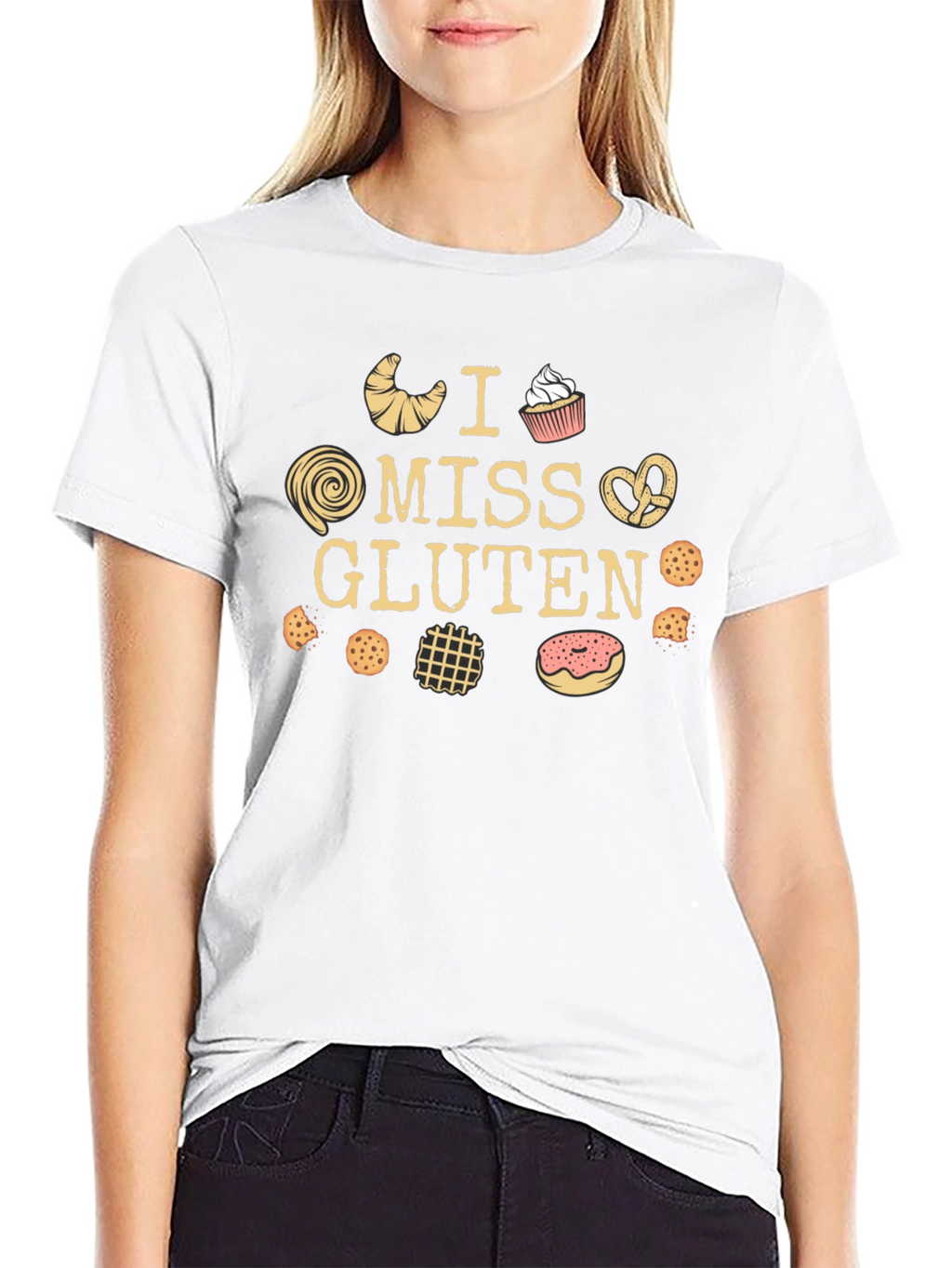 I Miss Gluten Black T-Shirt