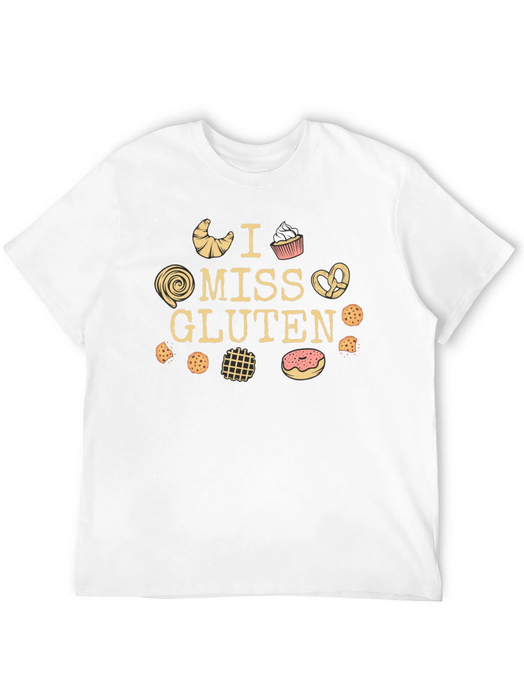I Miss Gluten Black T-Shirt