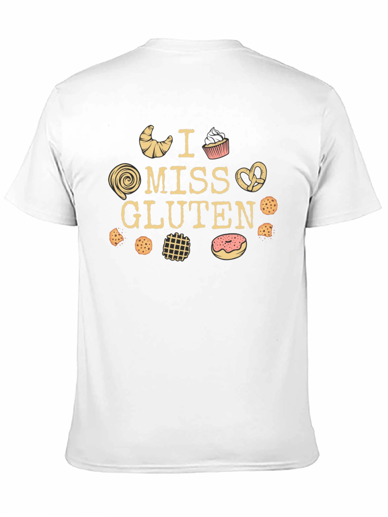 I Miss Gluten Black T-Shirt