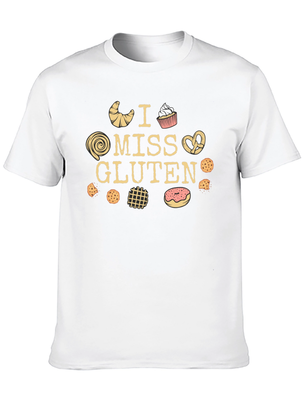 I Miss Gluten Black T-Shirt