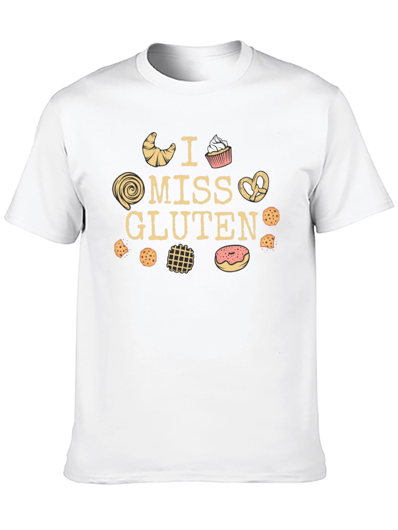 I Miss Gluten Black T-Shirt