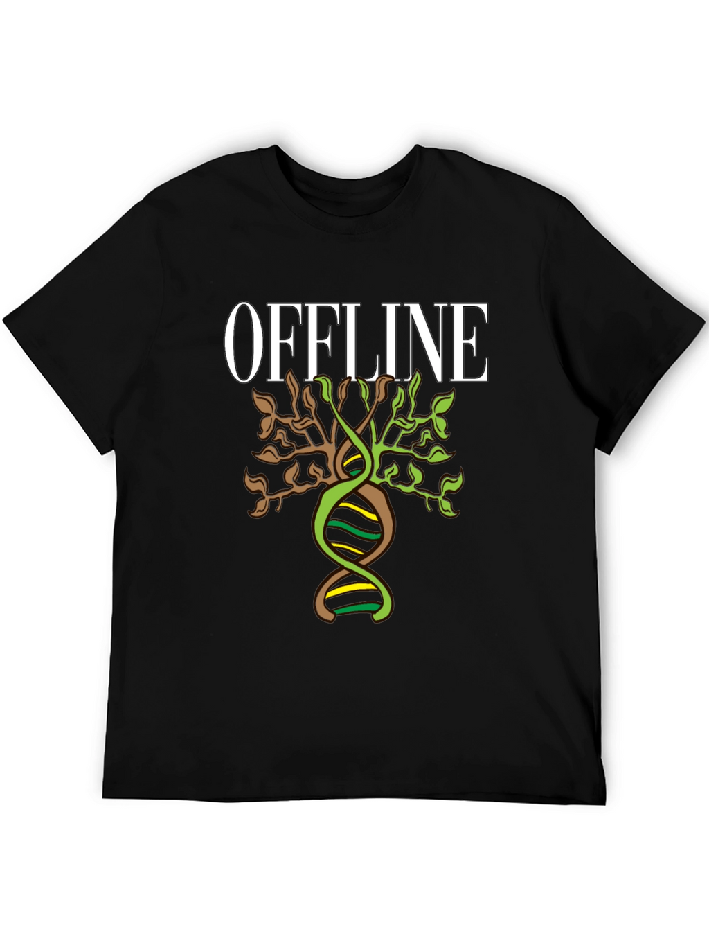 Offline DNA Tree Graphic T-Shirt