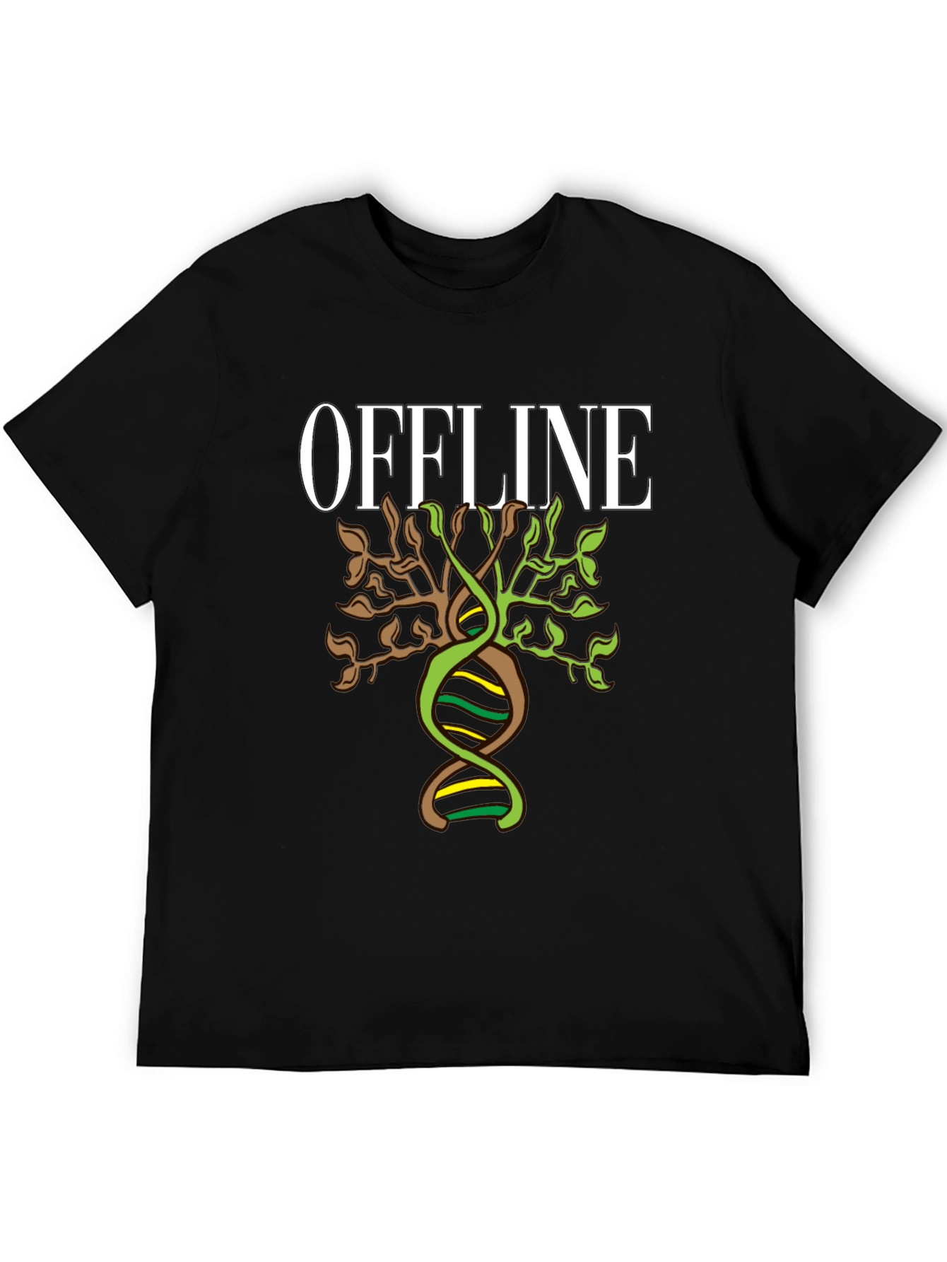 Offline DNA Tree Graphic T-Shirt