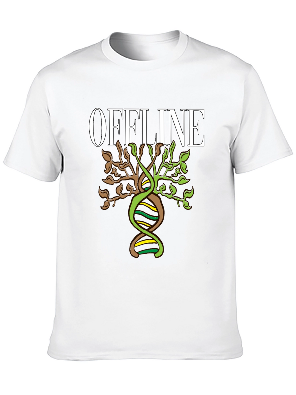 Offline DNA Tree Graphic T-Shirt